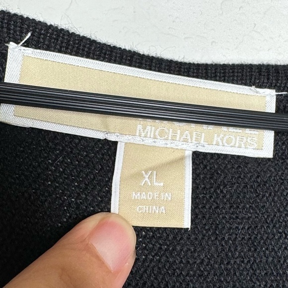 Michael Kors Black and Gold Zipper Shift Dress- Sz XL - Picture 7 of 8